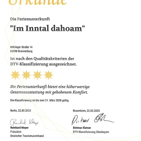 Nyaraló Im Inntal Dahoam Brannenburg
